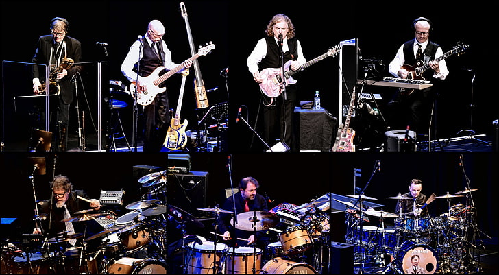 King Crimson Rock Band, concert, stage  performance space, input device, crowd Free HD Wallpaper