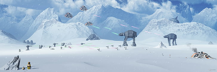 LEGO Star Wars Chess, battle of hoth, star wars, lego star wars, hoth Free HD Wallpaper