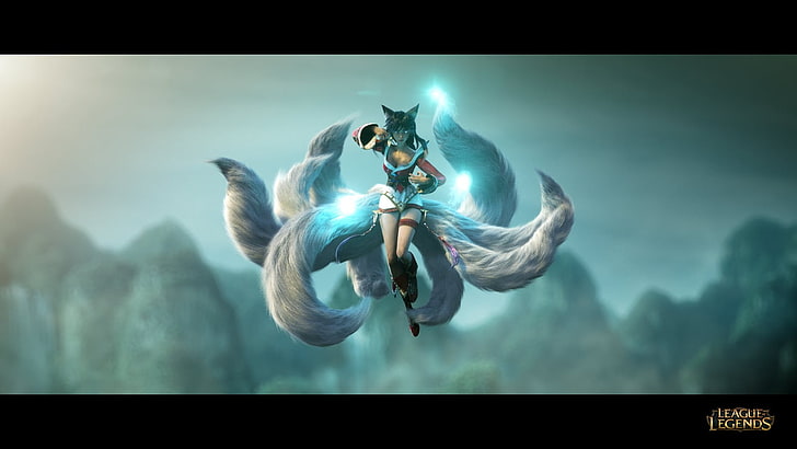 LOL AHRI Drawing, digital composite, ahri, no people, outdoors Free HD Wallpaper