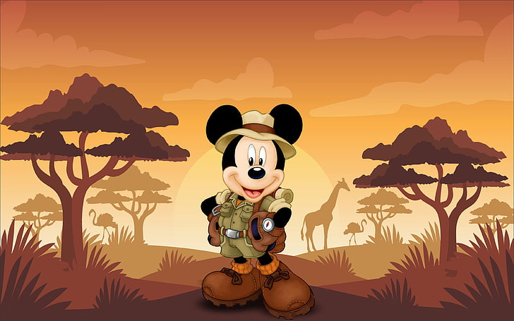 Mickey Mouse Pinata, sunset, animal themes, sky, mouse Free HD Wallpaper