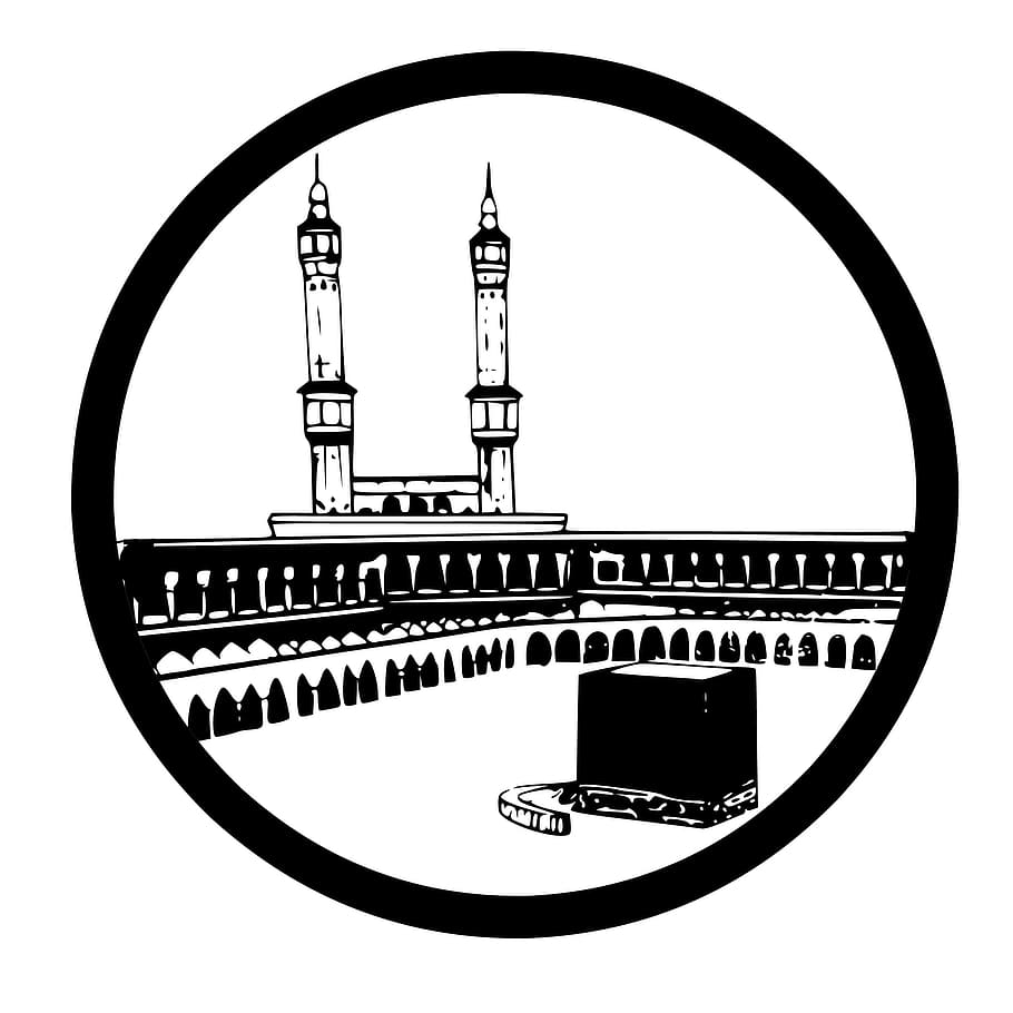 Mosque Clip Art Black and White, quran, ismael, prayer, allah Free HD Wallpaper