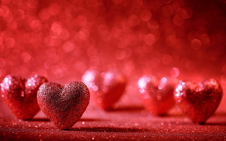 Red with Love, closeup, love, sweet food, emotion Free HD Wallpaper