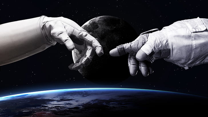 Space Suit Gloves, space suit, by vadim sadovski, earth, hands Free HD Wallpaper