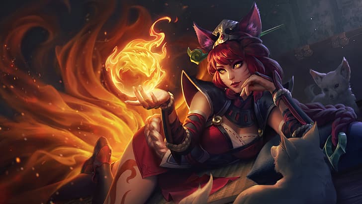 Star Guardian AHRI, star guardian ahri, ahri foxfire, riot games, elderwood ahri Free HD Wallpaper