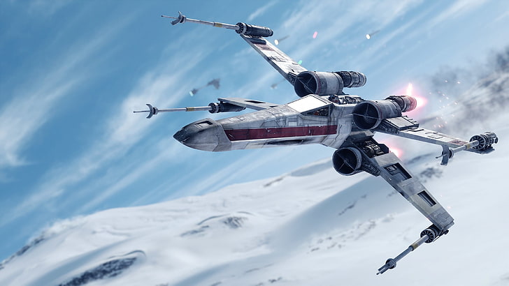 Star Wars Battlefield, airplane, star wars, low angle view, sky