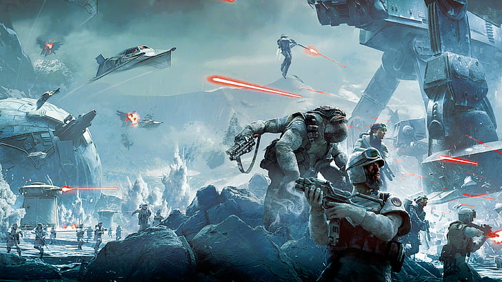 Star Wars Battlefront 2 Heroes, star wars battlefront, star wars, battle, hoth