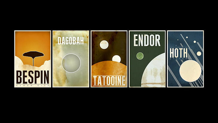 Star Wars Space, bespin, tatooine, endor, star wars