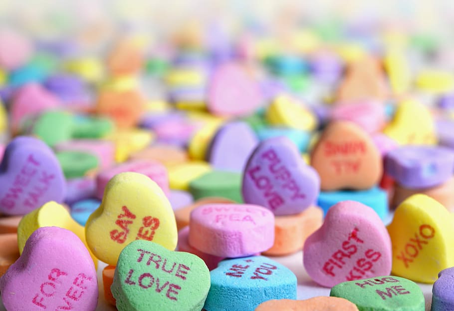 sweet, heart shape, confectionery, sweetheart Free HD Wallpaper