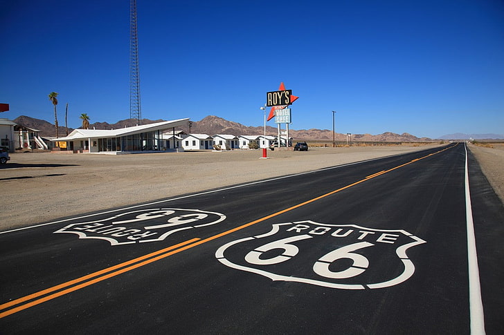 Us Route 66, day, transportation, architecture, usa Free HD Wallpaper