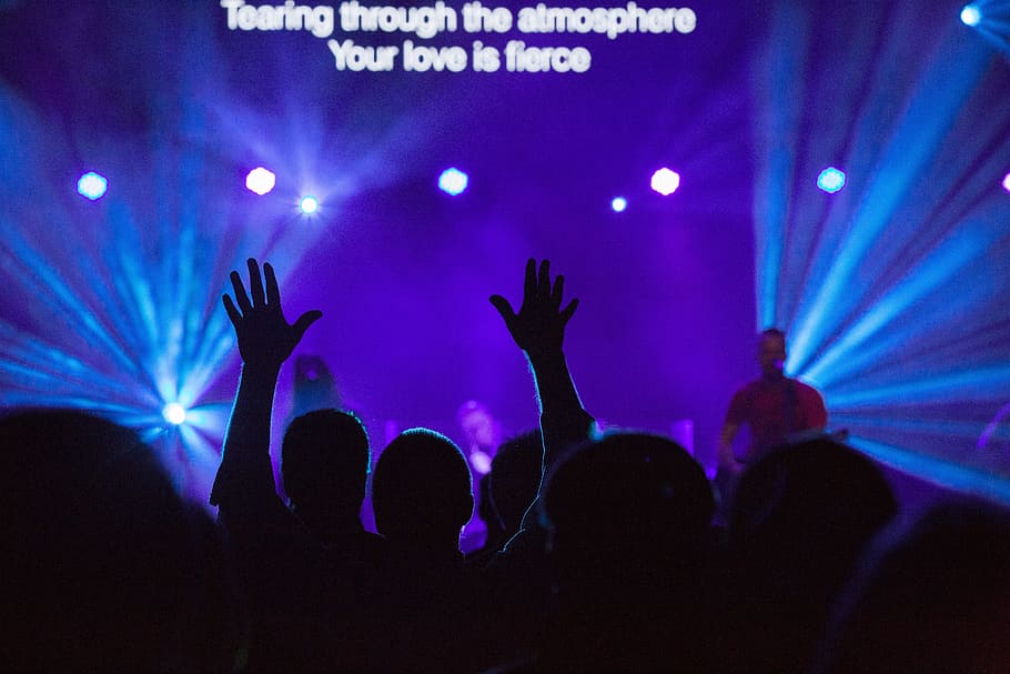 Church Youth Group Flyers, stage light, enjoyment, blue, neon Free HD Wallpaper