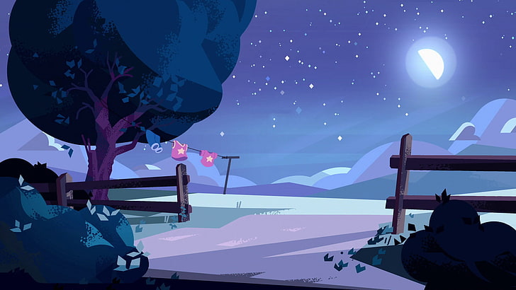 Cookie Cat Steven Universe, celebration, moon, beauty in nature, night Free HD Wallpaper