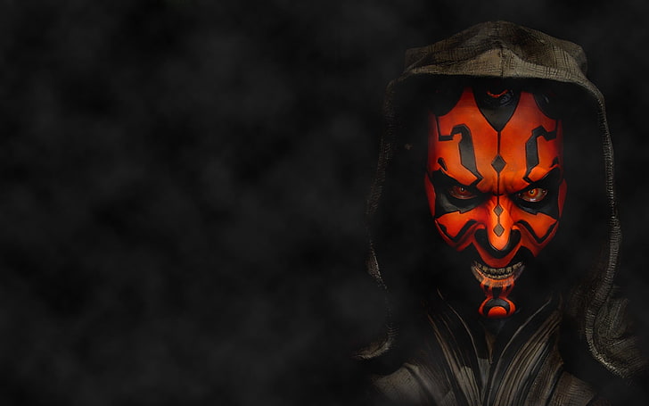 Dark Maul, star, closeup, jack o lantern, sith Free HD Wallpaper