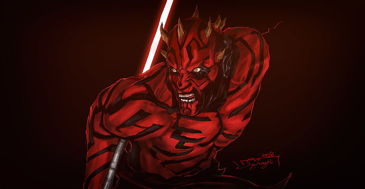 Epic Darth Maul, dark, representation, darth maul, closeup Free HD Wallpaper