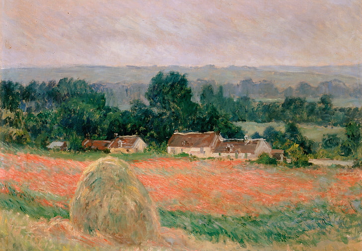 Famous Impressionist Paintings Claude Monet, picture, claude monet, oscarclaude monet, haystack at giverny Free HD Wallpaper