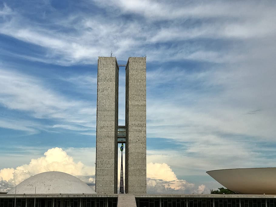 Federal District Brazil, national congress of brazil, city, building, brasilia Free HD Wallpaper