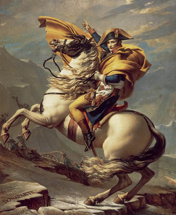 jacques louis david, napoleon bonaparte, painting,, David Free HD Wallpaper