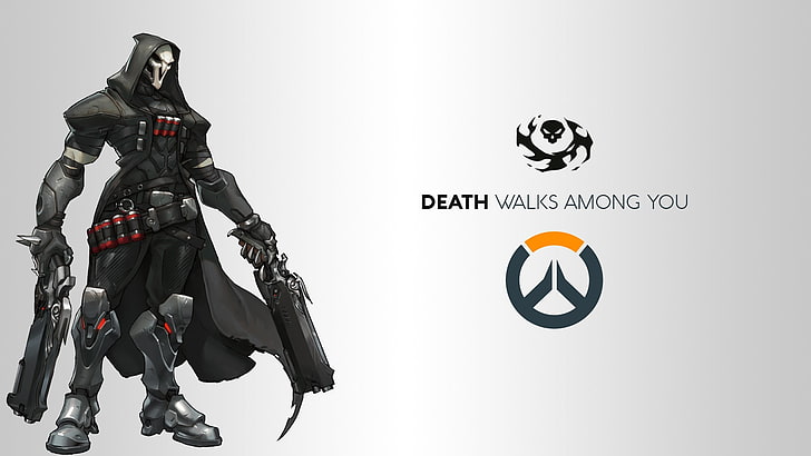 Kingdom Authority, white background, clothing, reaper overwatch, adult Free HD Wallpaper