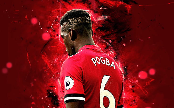 Pogba Man United, paul pogba, manchester united fc, french, soccer Free HD Wallpaper