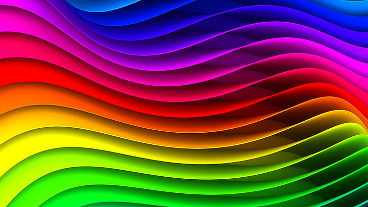 Rainbow Agate, red,, striped, and, blue, Free HD Wallpaper