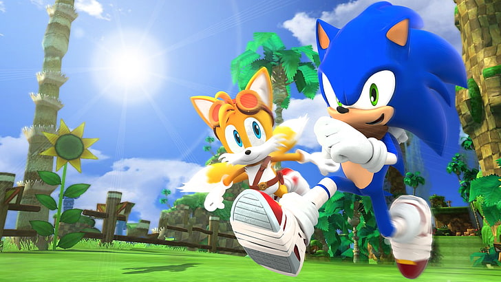 Sonic 3D Sonic Boom, sunlight, nature, park, tails character Free HD Wallpaper