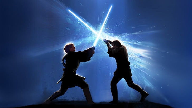 Star Wars Duel, aggression, people, star wars episode iii  the revenge of the sith, night