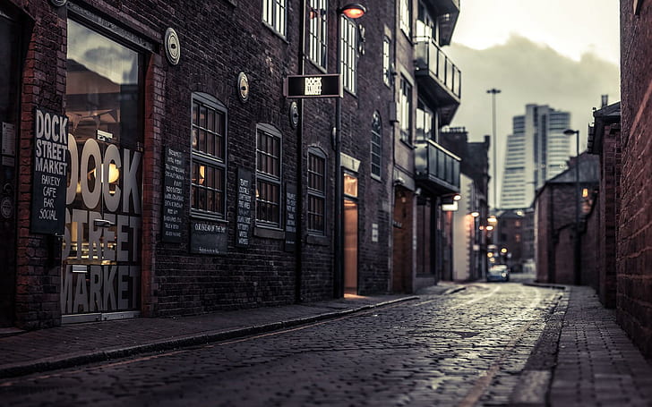 Urban Landscape Design, england, dock, street, 3d and abstract