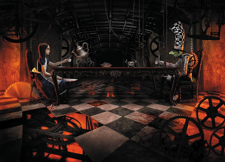 American McGee's Alice, graffiti, mad hatter, hatter, indoors Free HD Wallpaper