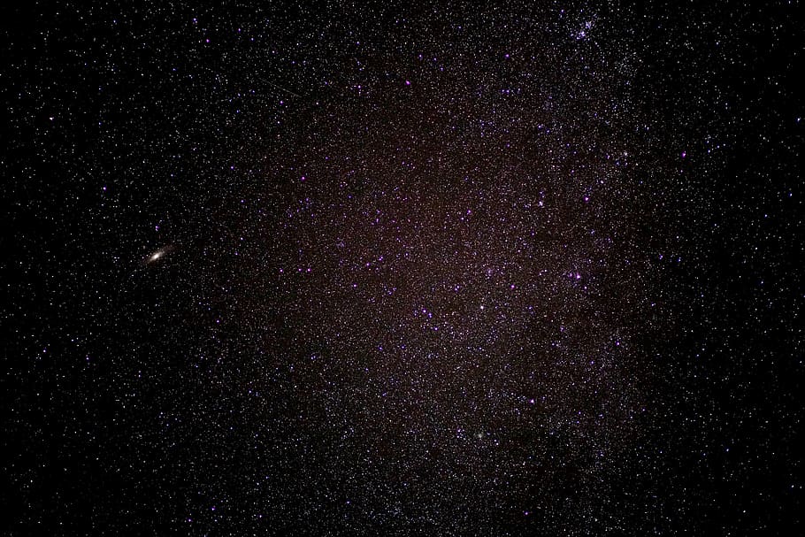 Andromeda Galaxy Hubble, large andromedanebel, full frame, digital astrophotography, milky way