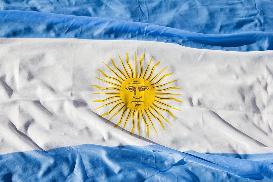 Argentina Flag Meaning, linen, textile, freshness, albiceleste Free HD Wallpaper