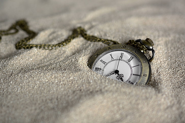 Broken Sand Clock, closeup, antique, pocket watch, still life Free HD Wallpaper