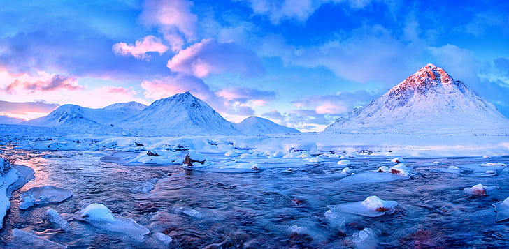 Canadian Arctic Tundra, buachaille etive mor, river, nature, cold  temperature Free HD Wallpaper