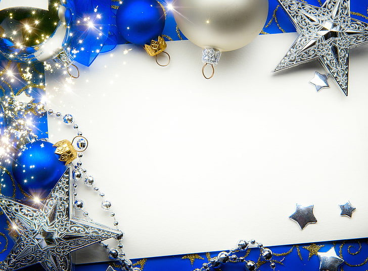 Christmas Card Logo, christmas ornament, shiny, no people, streamer Free HD Wallpaper