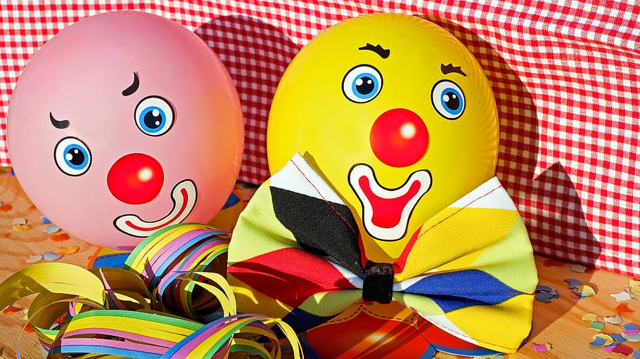 Clown Balloon Bag, cute, carnival, human representation, representation Free HD Wallpaper