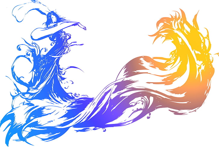 Couple Dancing Drawing, motion, pattern, cut out, yuna final fantasy Free HD Wallpaper