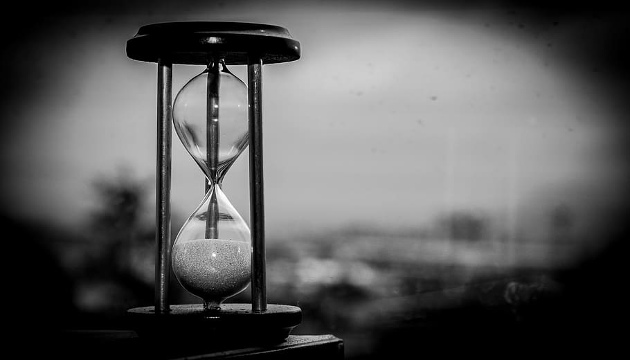 Cracked Hourglass, watches, time clock, outdoors, transparent Free HD Wallpaper