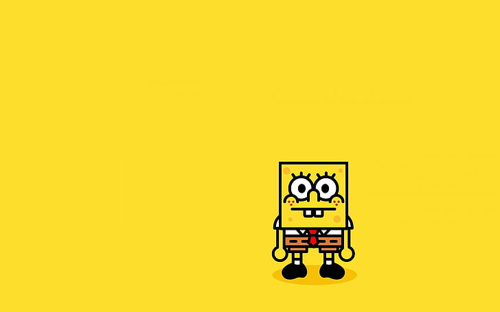 Cute Aesthetic Spongebob, toy, spongebob, colored background, creativity Free HD Wallpaper