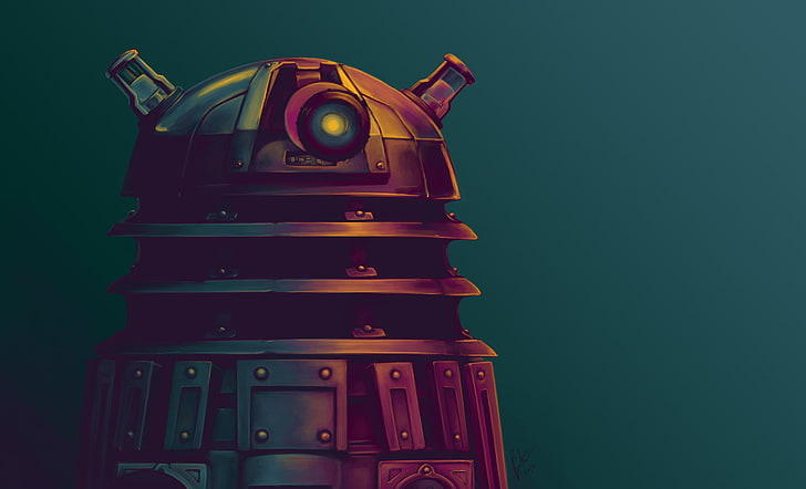 Dalek Colours, wall  building feature, still life, doctor who, daleks Free HD Wallpaper