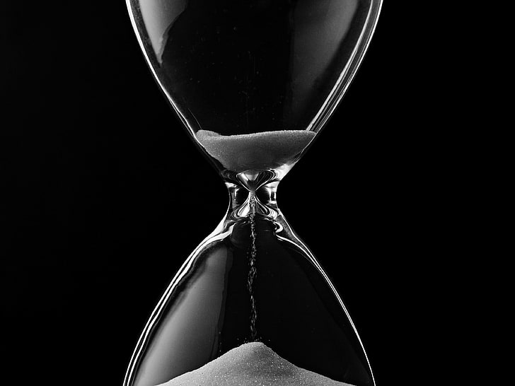 Decorative Hourglass, the past, beat the clock, old, studio shot