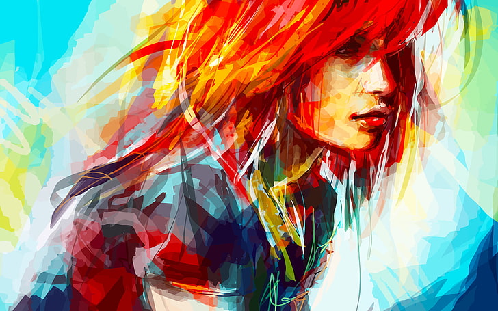 Hayley Williams Now, one person, fantasy, abstract, paint