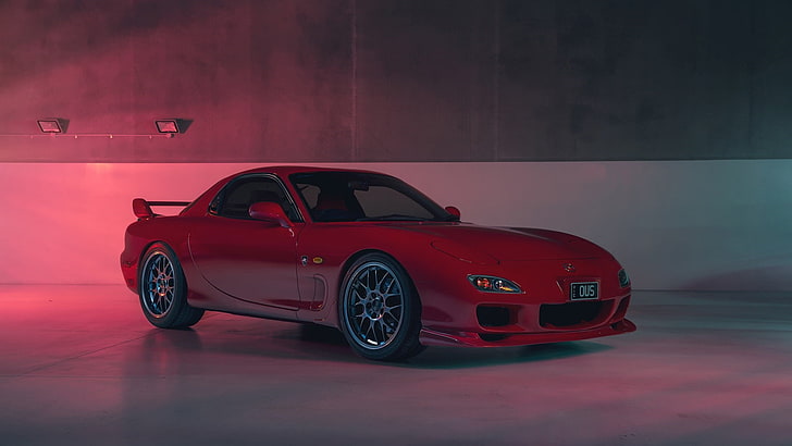 Mazda RX-7, toy car, indoors, motor vehicle, illuminated Free HD Wallpaper