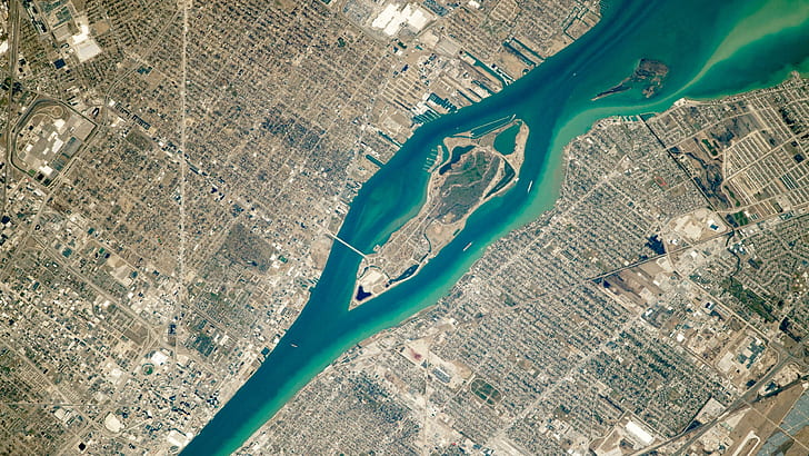 nasa, river, michigan, usa Free HD Wallpaper