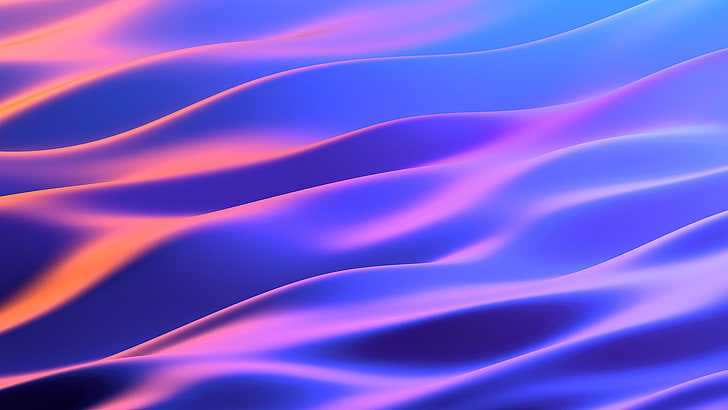 Neon Lights HD, softness, rippled, swirl, lightweight Free HD Wallpaper