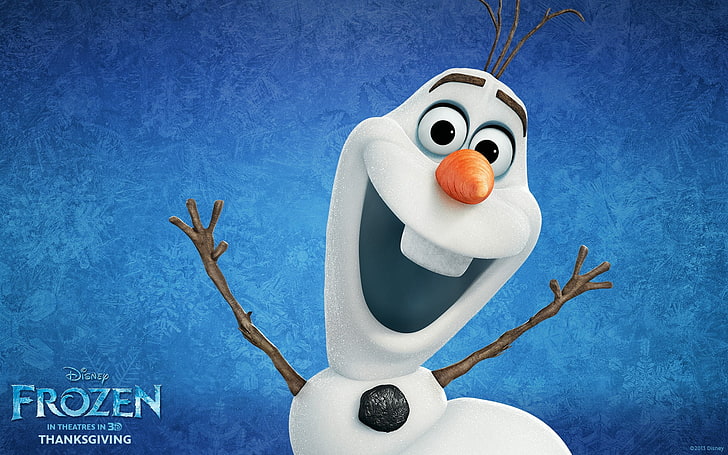 Olaf Frozen Disney iPhone, humor, happiness, fun, wall  building feature Free HD Wallpaper