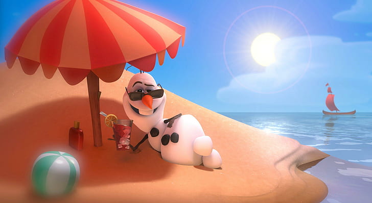 Olaf Summer Clip Art, frozen, holidays, disney, olaf Free HD Wallpaper