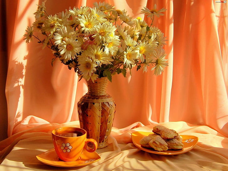 orange,, tea, party, tea party Free HD Wallpaper