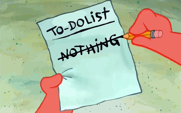 Sage Spongebob, indoors, red, patrick star, message Free HD Wallpaper