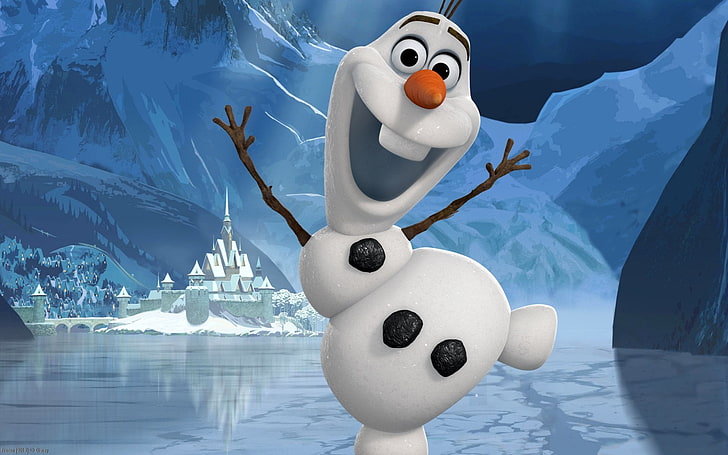 Scary Olaf, winter, no people, white, mountain Free HD Wallpaper