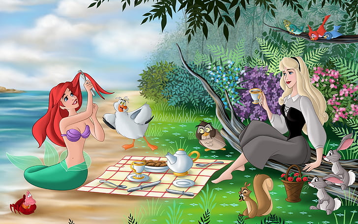 seagull, fairytale, tale, ariel