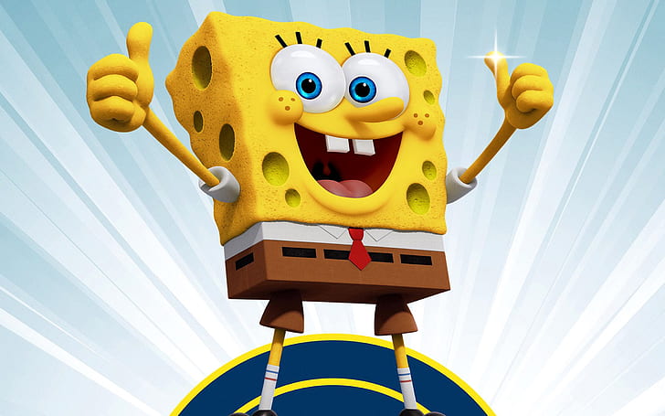 Spongebob Minimalist, squarepants, sponge, spongebob, cartoon Free HD Wallpaper