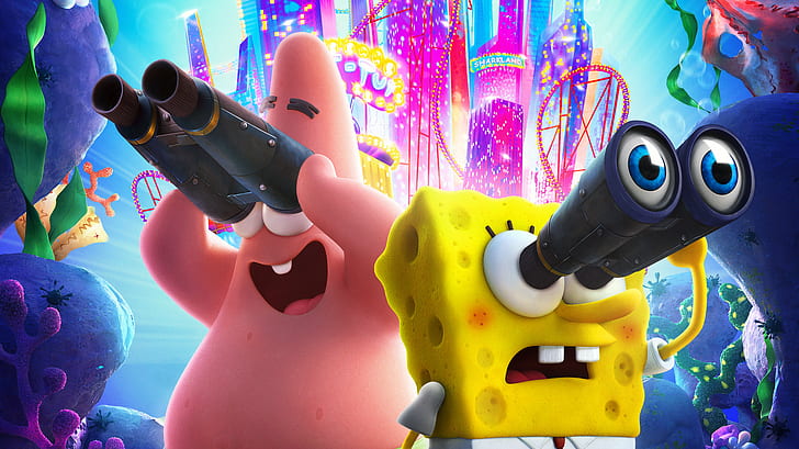 Spongebob Movie Game, patrick star, spongebob squarepants, movie, the spongebob movie sponge on the run Free HD Wallpaper